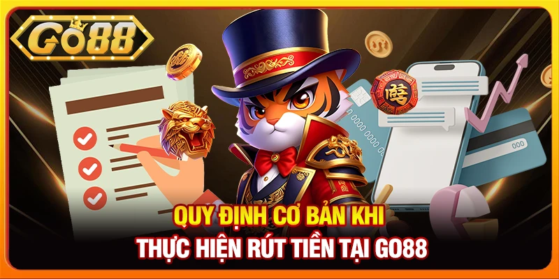 Quy định cơ bản khi thực hiện rút tiền tại Go88